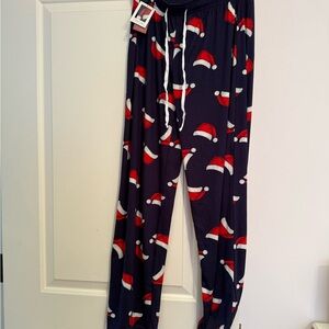 Festive Santa Hat Pajama Pants